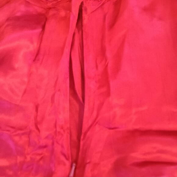 LELUXE Red Satin Retro Flapper Dress Women's Size XL (runs small) NWOT - Picture 8 of 9